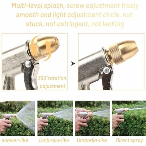 Pistola Ad Acqua Da Giardino Esterna Da 1 Pezzo Per La Pulizia Del  Giardino, Lavaggio Auto E Pistola Ad Acqua Ad Alta Pressione Per  Irrigazione Del