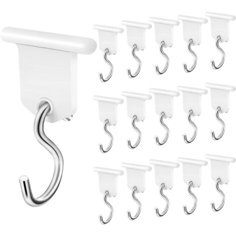 Yoicn Lth 8 PCS Ganci per Tende da Campeggio, Occhiello Tendalino Camper, Ganci per Tende da Sole Avec 10 Boucles en Silicone per Tenda da Sole, Camper, Tenda, Roulotte