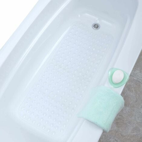 Tappetino da bagno e doccia extra lungo 99x40 cm, pavimento bagnato  antiscivolo, per bagno per anziani