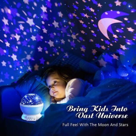 Bambini stelle proiettore luce notturna giocattoli per bambini per 2 - 12  anni 1pc (cielo stellato blu