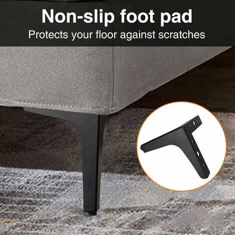 Set 2 Gambe Per Tavolo Trapezoidali 70x5x72 Cm Con 6 Fori E 12 Viti In - 8