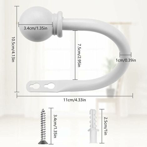 Ganci Per Garage In Acciaio - 2 Pezzi Piccoli J, Organizer Attrezzi Da Giardino, Antiruggine - Foto 7