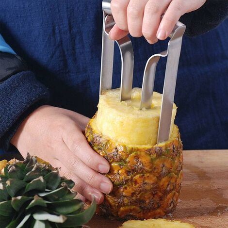 Pelapatate per ananas in acciaio inossidabile - Taglia rapidamente l'ananas  e rimuovi il torsolo, lama più