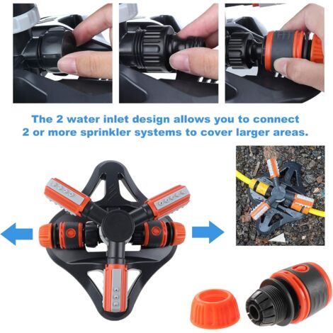 Irrigatore da giardino 360° Ugello spruzzatore rotante automatico Sistema di irrigazione del prato da giardino | Leroy Merlin