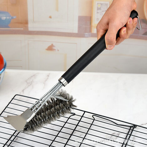 JIANYI Spazzola da cucina ad angolo retto per la pulizia del lavandino, per piatti, pentole, padelle, angoli rigidi, per piccoli spazi, linee di