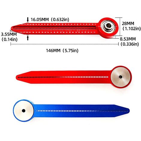 Bussola da disegno per la lavorazione del legno Strumento da disegno  circolare Strumento di misurazione ad