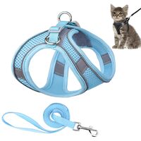 Imbracatura Per Gatti WD&CD - Pettorina Elastica E Traspirante Taglia L, Ultraleggera E Regolabile