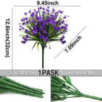 8 fasci di fiori artificiali, resistenti alle intemperie e ai