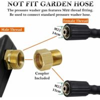 Pistola Idropulitrice Con Prolunga - 5 Ugelli, 4000 PSI, Compatibile M22 14mm/15mm - Foto 11