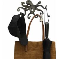 Ganci Appendiabiti Da Muro Bronzo Antico - 10 Pezzi Doppi, In Lega Di Zinco, Per Vestiti, Cappelli, Asciugamani - Foto 5