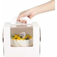 40 Scatoline Bianche Per Fette Di Torta - Piccole Confezioni Da 105x65x35 Mm In Cartone Robusto Per Bomboniere E Matrimoni