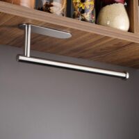 Portarotolo Da Cucina Autoadesivo O A Foro - Acciaio Inox Per Carta Da Cucina E Bagno - Foto 9