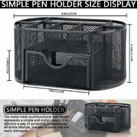 Organizzatore Scrivania In Metallo A Maglia - Con Cassetto E Portapenne Porta Penne Per Scrivania