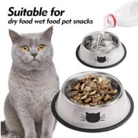 3 Ciotole In Ceramica Per Gatti Con Base Antiscivolo - Set Per Cibo E Acqua, Ideale Per Gatti E Piccoli Animali