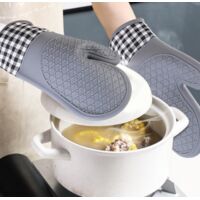 Guanto Da Forno Doppio Con Ape – Resistente Al Calore Fino A 220°C, Lunghezza 89,9 Cm, Per Cucina E Griglia