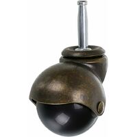 Skelang Ruota A Sfera In Bronzo, 50 Mm, Ruote Per Mobili, 4 Ruote A Sfera Arrotondate, Ricambio Per Mobili, Divani, Sedie, Armadi