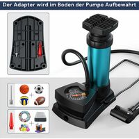 Bicicletta Mini Pompa Aria Pompa A Mano Doppia Testa Bike AV DV SV Auto Dunlop Valve - Foto 7