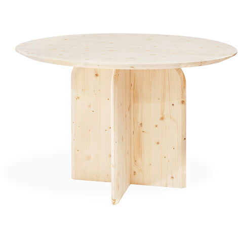 Table à manger ronde Bloom naturel