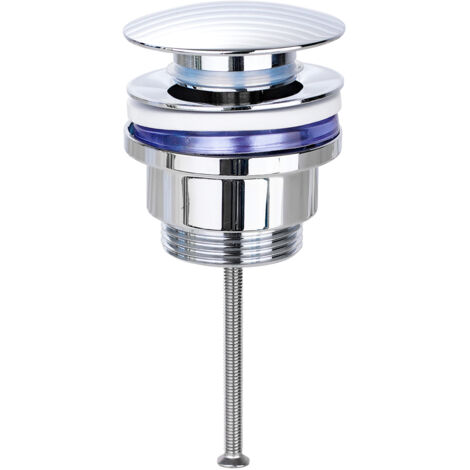 Todot – Bonde de lavabo push open chromé 1-1/4' – Mécanisme poussoir – Diamètre clapet 64 mm – Installation facile avec accessoires - DDTP04TY