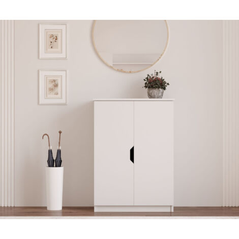 BERGEN White Shoe Cabinet
