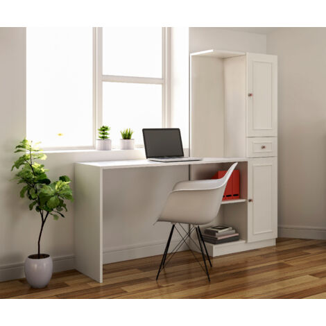 GISELLE White Storage Desk