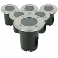 ZOLGINAH Lot de 6 Spots Encastrable de sol INOX 304 GU10 IP67
