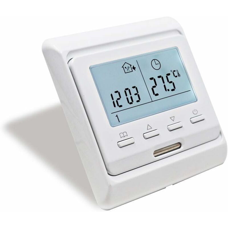 Thermostat dAmbiance Filaire Contact sec Programmable AD 137 De Dietrich  Compatible toutes chaudières : : Bricolage