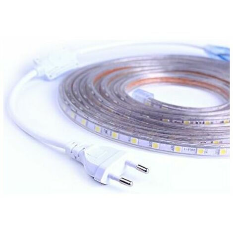 Ruban à LED, Bande LED, Lumineux Bandeau Led 220v, 5050 IP65 Etanche Bande  Strip Led, Blanc Froid (3m) : : Bricolage