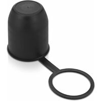 Capuchon pour Boule Attelage Remorque - Protection pour Crochet Remorque Voiture avec Clip - pour Boule d'Attelage 50mm - Noir