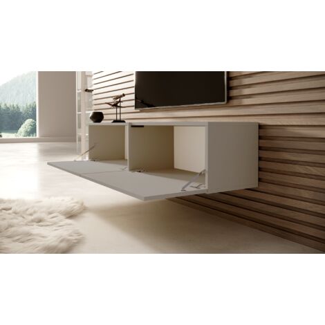 Selsey BISIRA - Meuble TV - 200 cm - taupe (gris-beige)