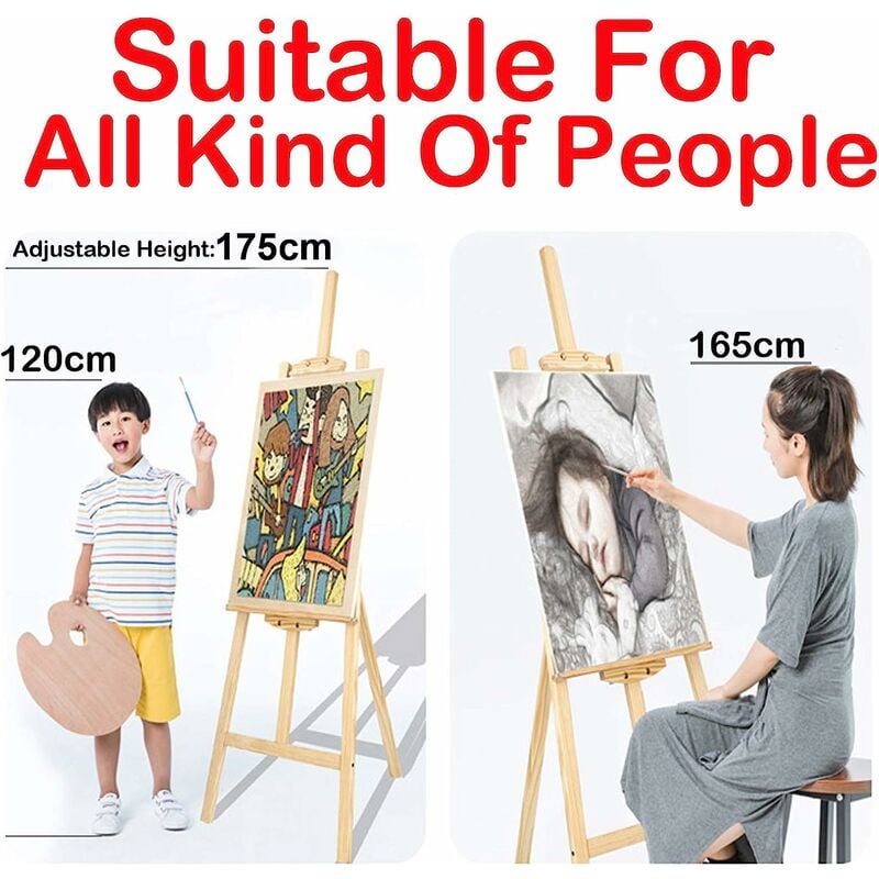 CertBuy 16 Wooden Easel, Foldable Table Display Stand A-Frame Artist Easel  (Pack of 6) Tabletop Holder Stand for Canvas, Painting Party, Kids  Painting, Pictures, Signs, Drawing, Sketching : Buy Online at Best