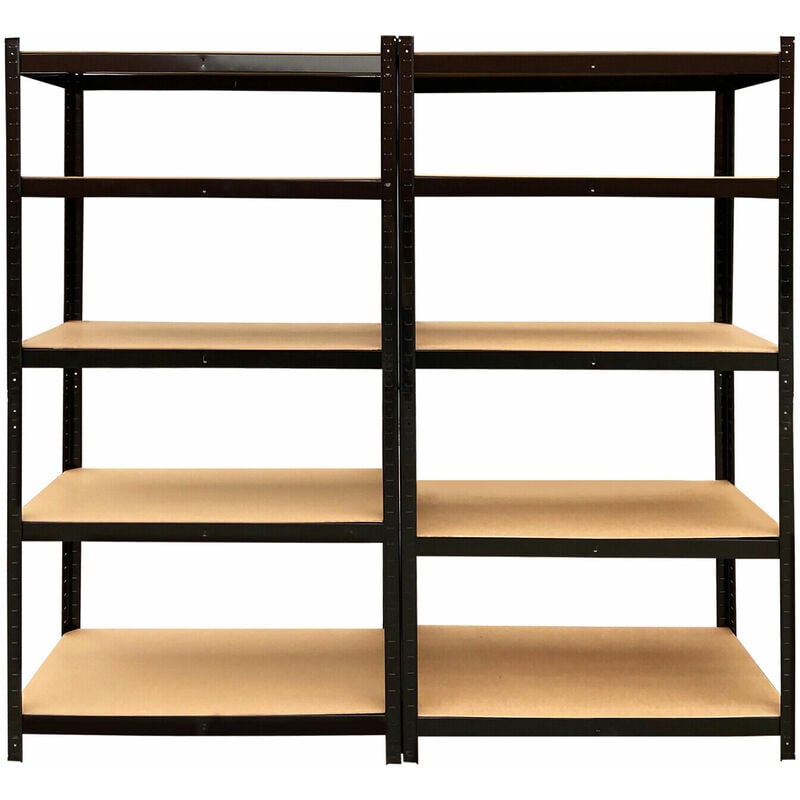 5-Tier Utility Shelves, Metal Storage Shelves Garage Shelving Unit  Adjustable Storage Racks - Silver, 27.6x 11.8 x 59 Inch