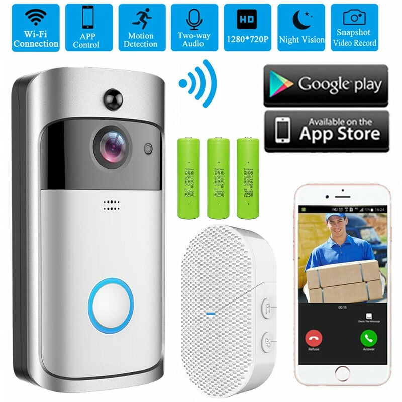 Smart Wireless WiFi Doorbell Camera Security Intercom Video Door