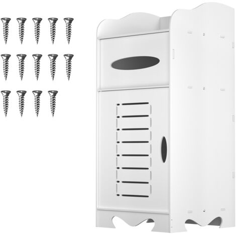 Waterproof Bathroom Cabinets Storage Unit with Open Storage Shelf,Floor Standing Storage Cabinets,Corner Organizer Cupboard for Bedroom Kitchen Hallway