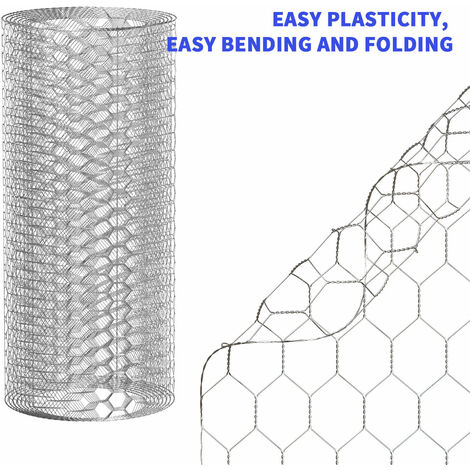 Metal Mesh Roll Galvanised Wire Mesh Keep Rats Out & Protect Home Chickens, Dogs, Rabbits, Vegetables Rat Proof Mesh Sheet