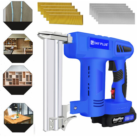 Cordless Nailer Gun 2 in 1 Cordless Nail Staple Guns with Battery Fast Charger (1/5)