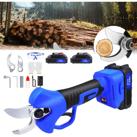 Cordless Electric Pruning Shears Garden Secateur Branch Cutter Trimmer Scissors