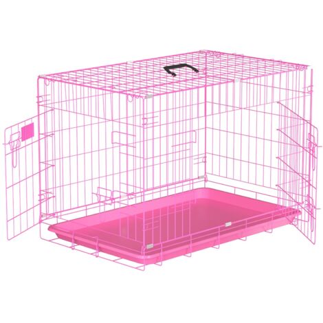 Dog Crates Medium Size Dog Crates- Dog Cage Crate Pet Metal Folding