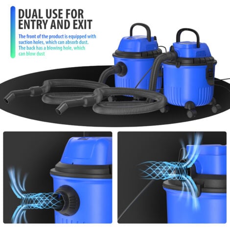 Heavy Duty 2000W Wet & Dry Vacuum Cleaner Vacuuming Stainless Steel Tank Tub