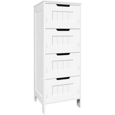Bathroom Cabinet Storage Shelf Cupboard Shelves Floor Shelving Organizer White