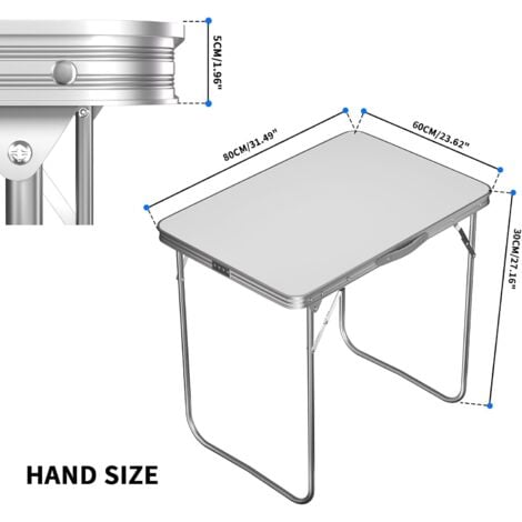 Folding Table Picnic Party Foldable Aluminium Camping Table Portable Indoor Outdoor Dining Camp Tables Utility BBQ