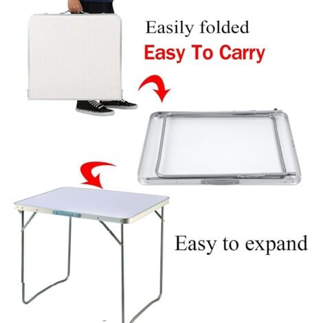 Folding Table Picnic Party Foldable Aluminium Camping Table Portable Indoor Outdoor Dining Camp Tables Utility BBQ