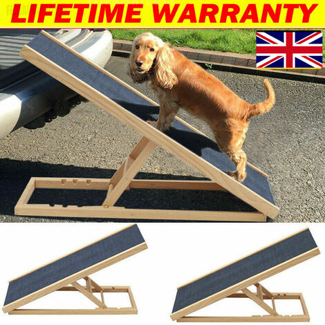 Folding Dog Cat Ramp Pet Cat Puppy Stair for Bed Sofa Non-Slip Carpet Heavy Duty