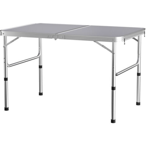 Folding Camping Table Portable Aluminium Frame Outdoor Picnic Heavy Duty Case