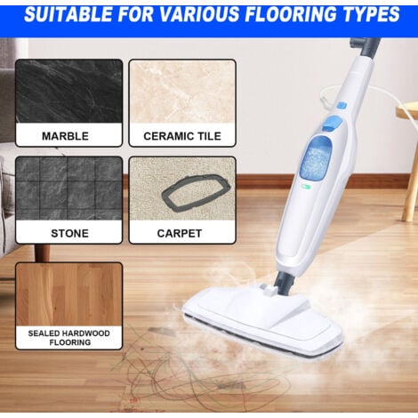 Steam Mop Handheld Steamer Cleaner for Upholstery Floor Carpet Window Upholstery