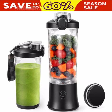 600ml Portable USB Fruit Blender Personal Food Smoothie Maker Mixer Juicer Shake