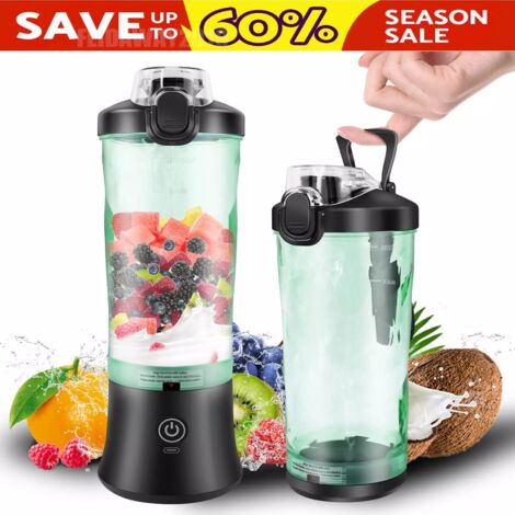 Portable Blender Fruit Juice Mixer Handheld Blender Personal Shakes Juicer Cup (1/5)