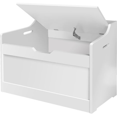Wooden Designs Lounge Bedroom Playroom Nursery Storage Chest Toy Box White