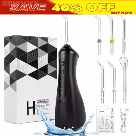 Cordless Water Flosser Oral Dental Flosser Rechargeable Dental Plaque Removal (1/5)