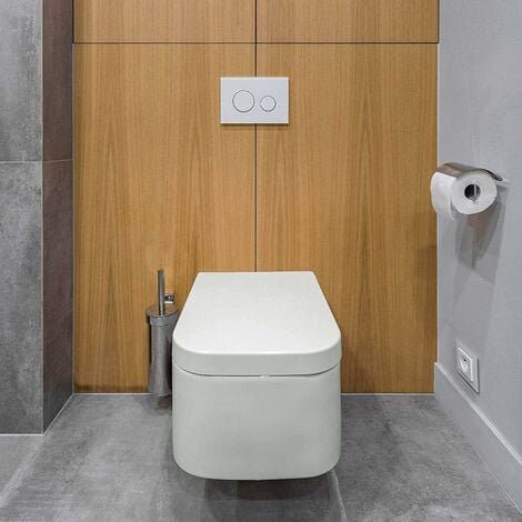Soft Close Toilet Seat with Quick Release, Simple Top Fixing, Anti-Bacterial Toilet Seats White with Adjustable Stainless Hinges, Square Shape Toilet Lid Loo Seat